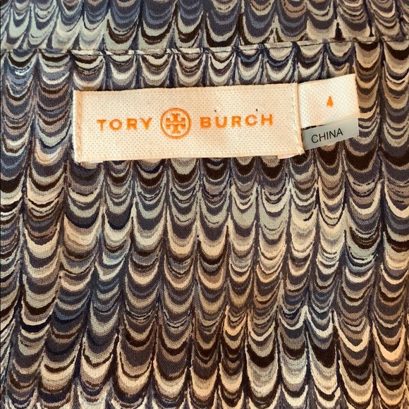 Tory Burch Marled Pleated Silk Dress - Picture 5 of 8